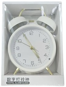 Ρολόι Ξυπνητήρι Αναλογικό Μεταλλικό με Διπλό Κουδούνι - Analog Metal Alarm Clock-182835-182835