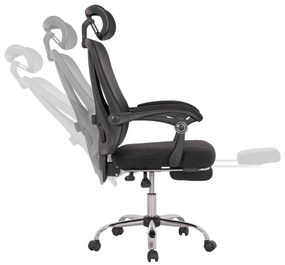 ΚΑΡΕΚΛΑ ΓΡΑΦΕΙΟΥ BARNET HM18258.01 ΜΑΥΡΟ MESH-ΜΑΥΡΟΣ ΣΚΕΛΕΤΟΣ NYLON 61x62x123Υ
