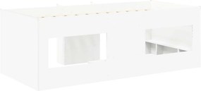 vidaXL Κρεβάτι Υψηλού Στυλ για Παιδιά Λευκό 98.5 x 200 εκ