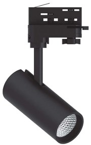 Σποτ Τριφασικής Ράγας T01002-BL 5,5x13x28cm Led 850lm 10W 4000K Black Inlight