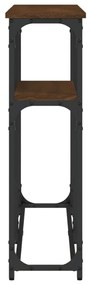 vidaXL Τραπέζι Κονσόλα Καφέ Δρυς 145x22,5x75 εκ. Επεξεργασμένο Ξύλο