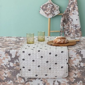 Runner TAT19-TAT20 Beige Palamaiki 40x160 Cotton-Polyester