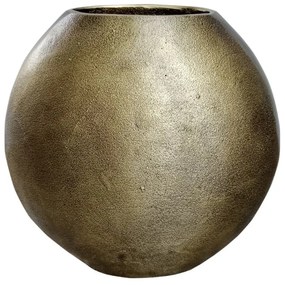 Βάζο Αλουμινίου Temice 30x12xH30cm Antique Gold Αλουμίνιο