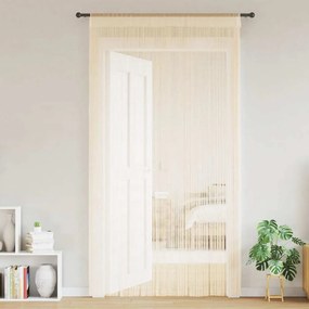 vidaXL Κουρτίνες με Κρόσσια 2 τεμ. Κρεμ 140 x 250 εκ.