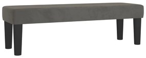 vidaXL Κρεβάτι Boxspring με Στρώμα Σκούρο Γκρι 180x200 εκ. Βελούδινο