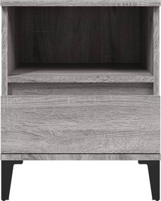 vidaXL Κομοδίνα 2 Τεμ. Γκρι Sonoma 40x35x50 εκ.