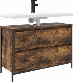 vidaXL Ντουλάπι νιπτήρα μπάνιου με συρτάρια 90x34,5x60 εκ.