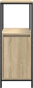 vidaXL Ντουλάπι μπάνιου με ράφια Sonoma δρυς 36x35x95 εκ.