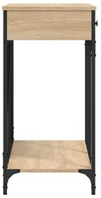 vidaXL Τραπέζι Κονσόλα Sonoma Δρυς 100x39x78,5 εκ. Επεξεργασμένο Ξύλο