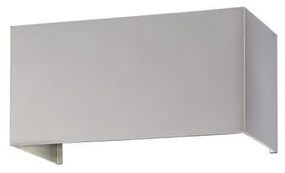 Απλίκα Φωτιστικό Τοίχου LED 3W Wallo 3000K IP44 20x10 Fischer Honsel-30518-Ασημί 30518