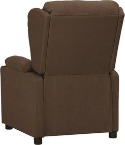 vidaXL Πολυθρόνα Ανακλινόμενη Καφέ Υφασμάτινη