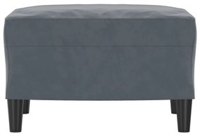 vidaXL Υποπόδιο Σκούρο Γκρι 60 x 50 x 41 εκ. Βελούδινο