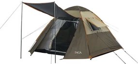 Σκηνή Camping Αυτόματη 3-4 Ατόμων INCA Natura Καφέ Pop-UP