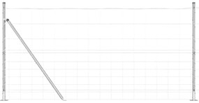 vidaXL Στύλος Περιφράξεων Γαλβανισμένο 25 x 1,2 μ Ατσάλι