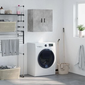 VidaXL Ντουλάπι Τοίχου Γκρι Σκυροδέματος 60x31x60 εκ. Επεξεργ. Ξύλο