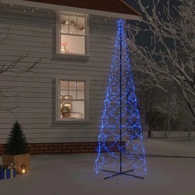 vidaXL Χριστουγεννιάτικο Δέντρο Κώνος 1400 LED Μπλε 160 x 500 εκ.