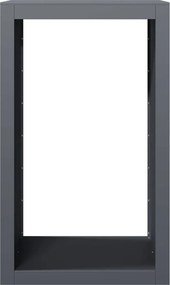 vidaXL Ράφι Καυσόξυλων Ανθρακί 60x40x100 εκ. Ατσάλινο