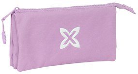 Τριπλή Κασετίνα Munich Basic Λιλά 22 x 12 x 3 cm