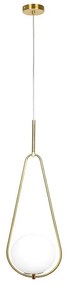 Φωτιστικό Οροφής SE 110-20 77-4488 Prato Pendant Brass Gold Homelighting Μέταλλο,Γυαλί