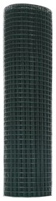 vidaXL Σωληνωτός Φράχτης, Πράσινος, 0.8x10 μ, Σίδερο