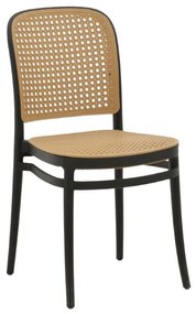 Chair Nereus pp natural-black 45x43x84cm 45x43x84 εκ.