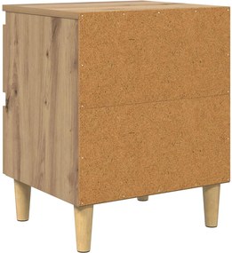vidaXL Ντουλάπι κρεβατιού Artisan Oak 40 x 35 x 50 εκ.