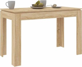 vidaXL Τραπεζαρία Sonoma Δρυς 120 x 60 x 76 εκ. από Επεξ. Ξύλο