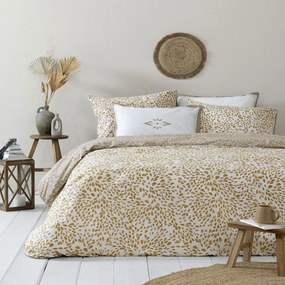 Σεντόνια Kalif Με Λάστιχο (Σετ 3τμχ) Gold-Beige Nima Μονό 100x232cm 100% Βαμβάκι