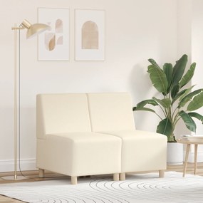 vidaXL Καθίσμα Σαλονιού 2 pcs Κρεμ 55 x 74 x 82 εκ. Βελούδο