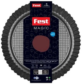 Φόρμα Τάρτας Magic 0061216 28cm Black Fest Αλουμίνιο