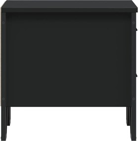 vidaXL Κομοδίνο Μαύρο 40x41x40 εκ. από Επεξεργασμένο Ξύλο