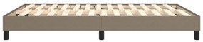 vidaXL Σκελετός Κρεβατιού με Ελατήρια Taupe 140x200 εκ. Υφασμάτινο