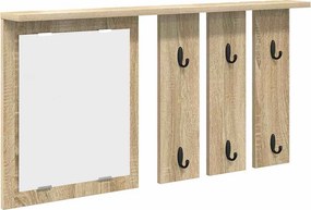 vidaXL Τοίχου Κρεμάστρα Sonoma Δρυς 85 x 10 x 45 εκ.