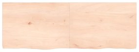 vidaXL Ράφι Τοίχου 140x50x(2-4) εκ. από Ακατέργαστο Μασίφ Ξύλο Δρυός