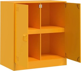 vidaXL Ντουλάπι Μουσταρδί 67x39x73 εκ. από Ατσάλι