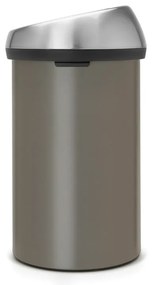 Brabantia Touch Bin 647249, 60 l, Ομαλό και αθόρυβο άνοιγμα, Γκρι