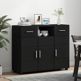 vidaXL Πλαϊνό γραφείο Μαύρο 88.5 x 30.5 x 73 εκ Επεξεργασμένο ξύλο