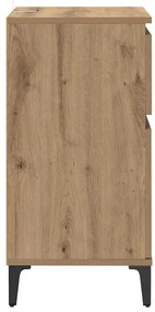 vidaXL Κομοδίνο artisan δρυς 40 x 35 x 70 εκ. Επεξεργασμένο ξύλο