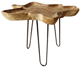 Artekko Artekko Ciubbakt Τραπέζι Βοηθητικό από Ρίζα Teak (60x60x51)cm 201-0398