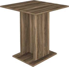 Τραπέζι Allos Megapap χρώμα καρυδί 75x75x77εκ.