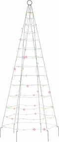 vidaXL Χριστουγεννιάτικο δέντρο LED 200 LED Πολύχρωμα LED 180 εκ.
