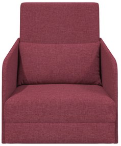 vidaXL Καναπές Κρεβάτι 2 σε 1 Μπορντό 65x80x83 εκ. Υφασμάτινος