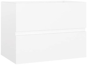 vidaXL Ντουλάπι Νιπτήρα Λευκό 60x38,5x45 εκ. από Επεξεργασμένο Ξύλο