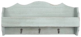 vidaXL Κρεμάστρα Τοίχου Πράσινη 50 x 10 x 23 εκ. Ξύλινη