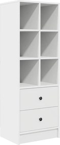 vidaXL Γραφείο με συρτάρι με ράφι με αποθήκευση 2 pcs Λευκό