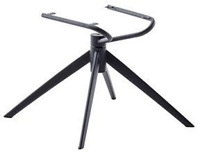 Bali Καρεκλα Relax Μαύρη + Υποπόδιο 83x86x102 cm