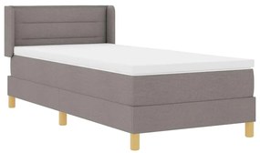 vidaXL Κρεβάτι με Ελατήρια με στρώμα Taupe 80 x 200 cm ύφασμα