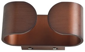 Φωτιστικό Επίτοιχο Aca L35049WD NEPHELE Καφέ (Brown) 3000K