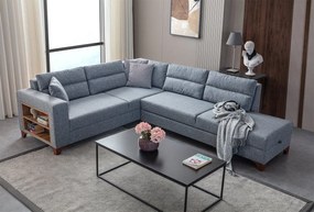 Corner Sofa-Bed Tloft Left - Grey Grey