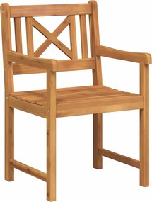 vidaXL Εξωτερικός πάγκος 8 pcs Φυσικό 56 x 55,5 x 90 εκ.